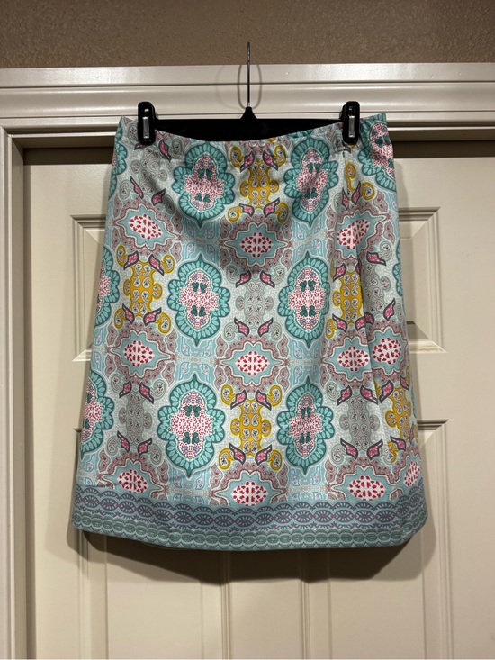 Talbots Dresses & Skirts - Talbots Aqua Multi-Color Floral Medallion Mini Skirt